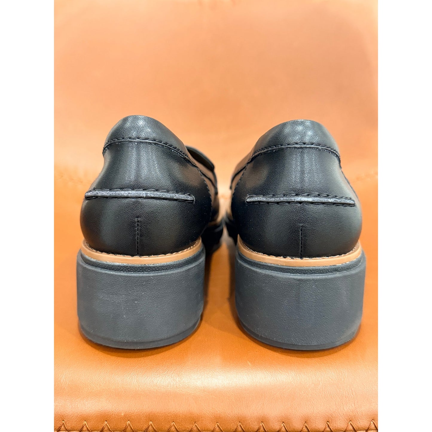 NEW CLARKS SHARON GRACIE WOMEN'S BLACK SLIP-ON LEATHER LOAFERS