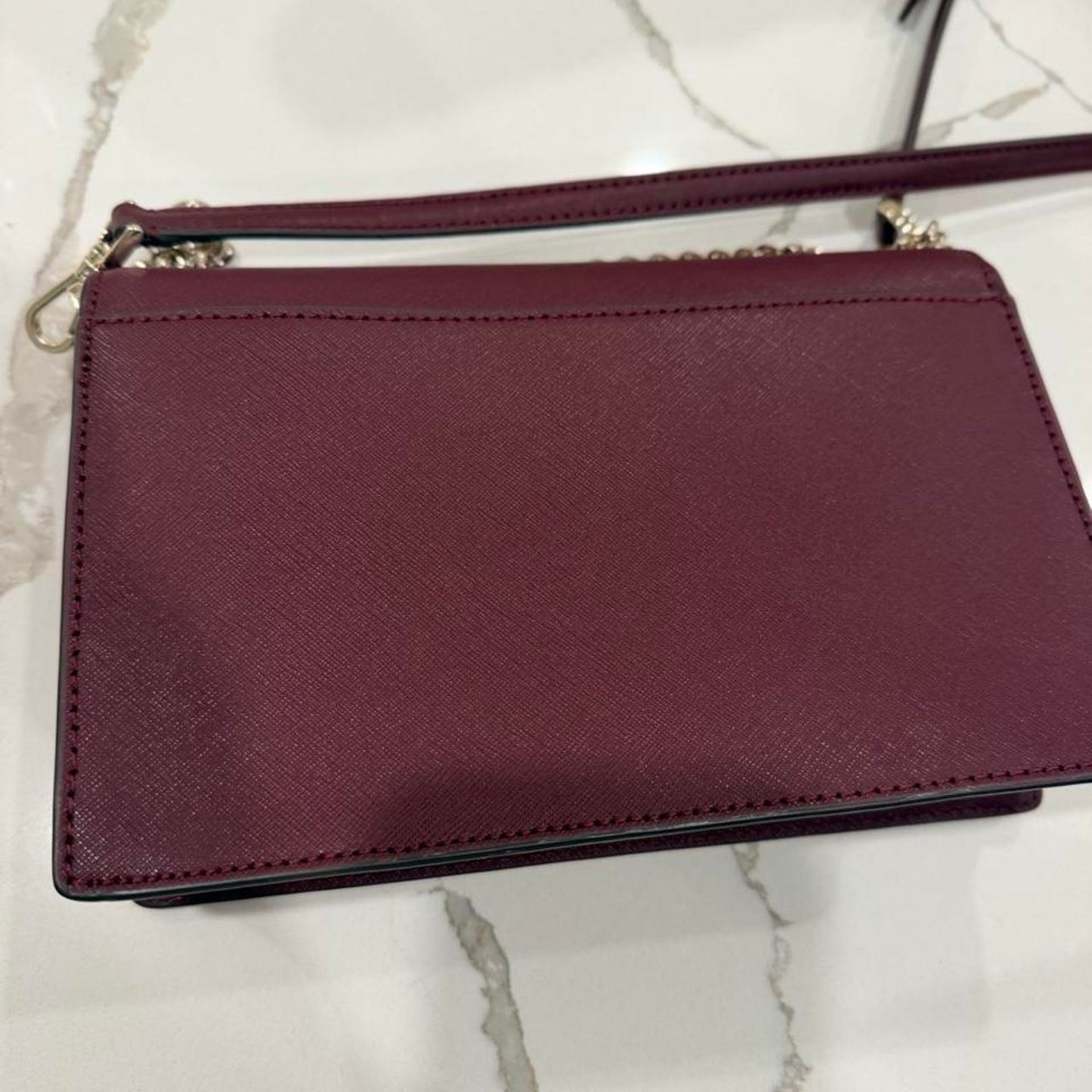 Kate Spade New York Cameron Convertible Crossbody Women’s Saffiano Bag Burgundy