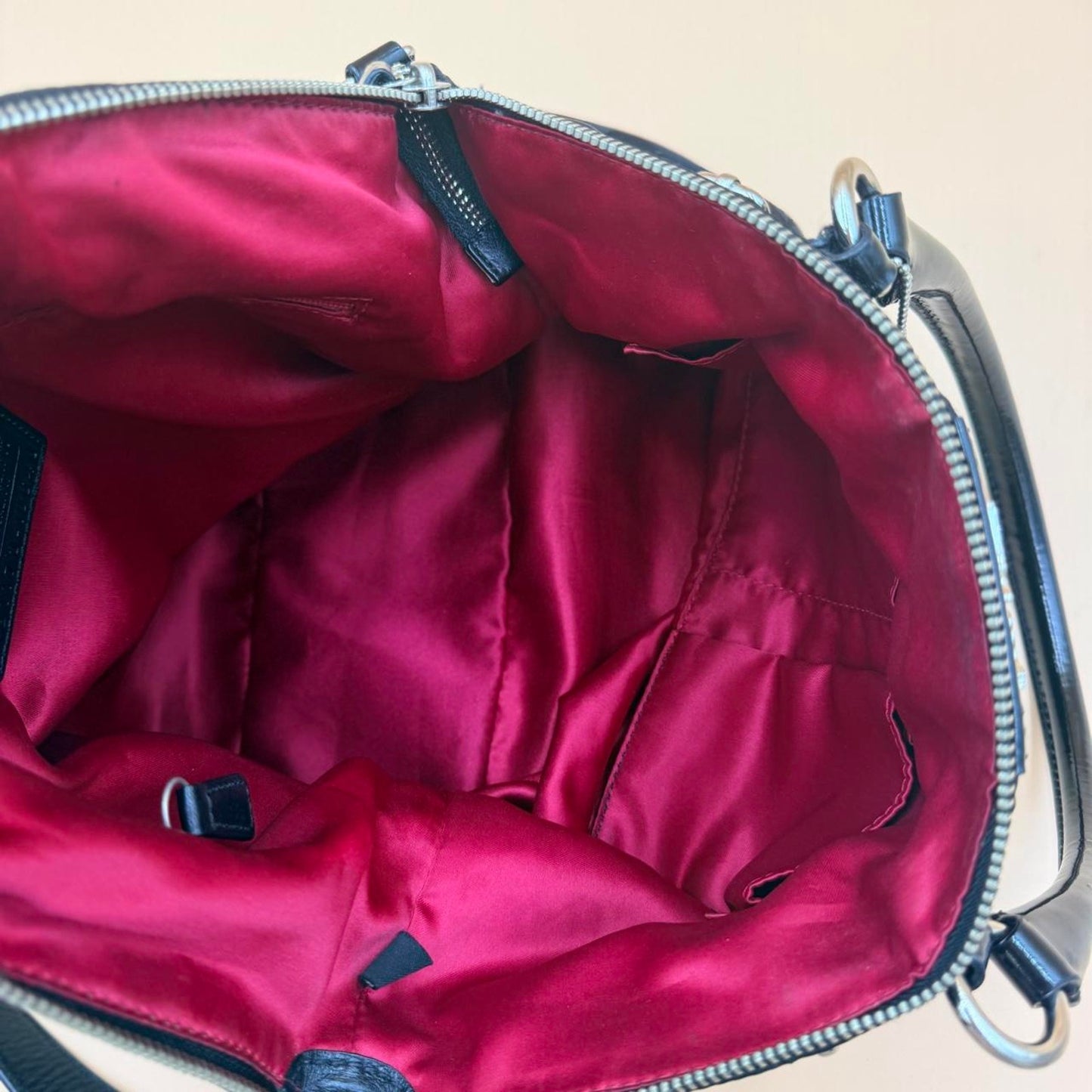 COACH Y2K Vintage Madison Lindsey Op Art Signature Large Satchel Bag 18649