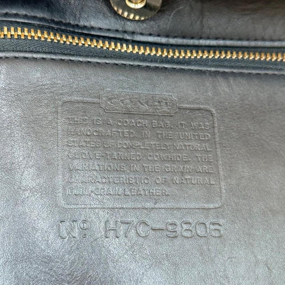 Vintage 1997 Coach 9806 Equestrian Slim Bucket Black Leather Shoulder Bag USA