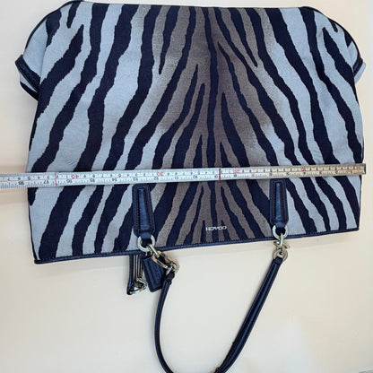 COACH MADISON EAST/WEST TOTE ZEBRA PRINT FABRIC