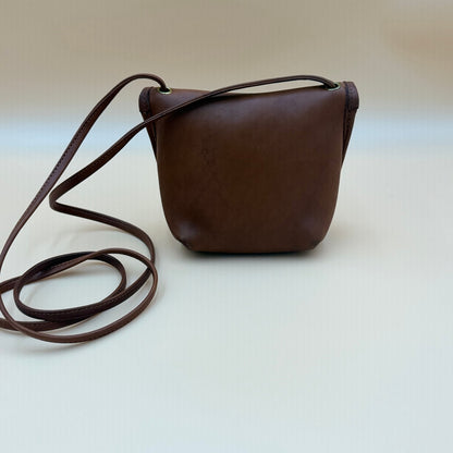 Vintage Coach Brown Glove Tanned Leather Turnlock Crossbody Bag Made in USA