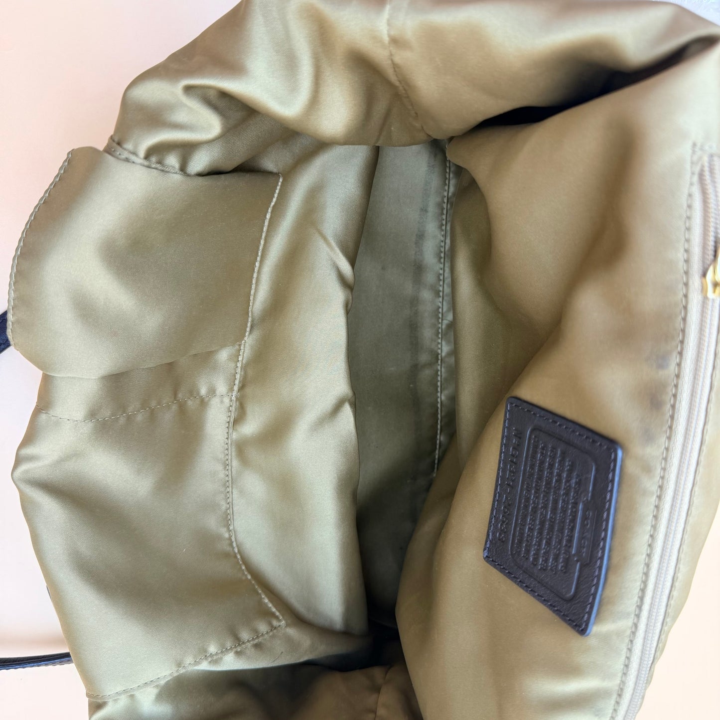 COACH MADISON EAST/WEST TOTE ZEBRA PRINT FABRIC