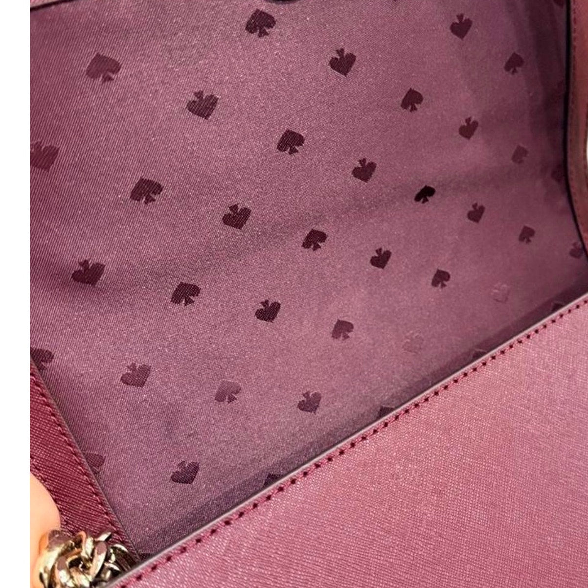 Kate Spade New York Cameron Convertible Crossbody Women’s Saffiano Bag Burgundy
